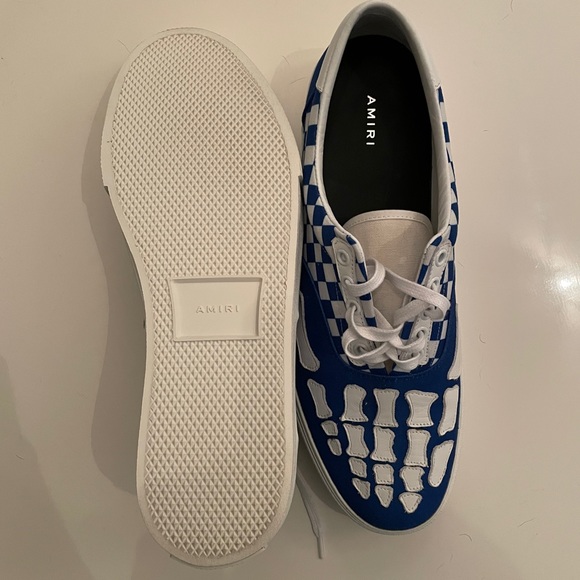 AMIRI checkered skeleton tow lace up sneaker - Picture 2 of 3